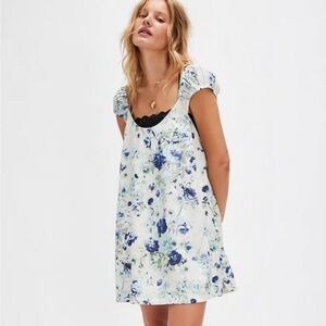 Free People Wildflower Printed Mini Dress